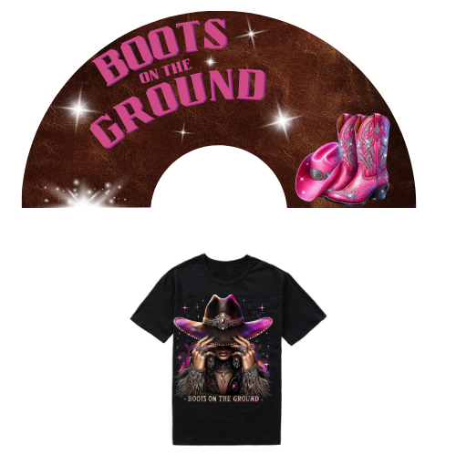 Boots on the Ground Fan & Shirt Combo