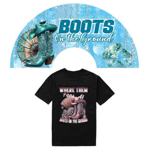 Boots on the Ground Fan & Shirt Combo