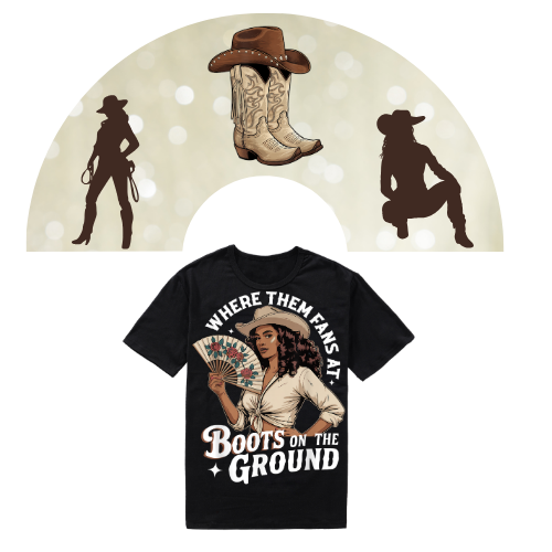 Boots on the Ground Fan & Shirt Combo