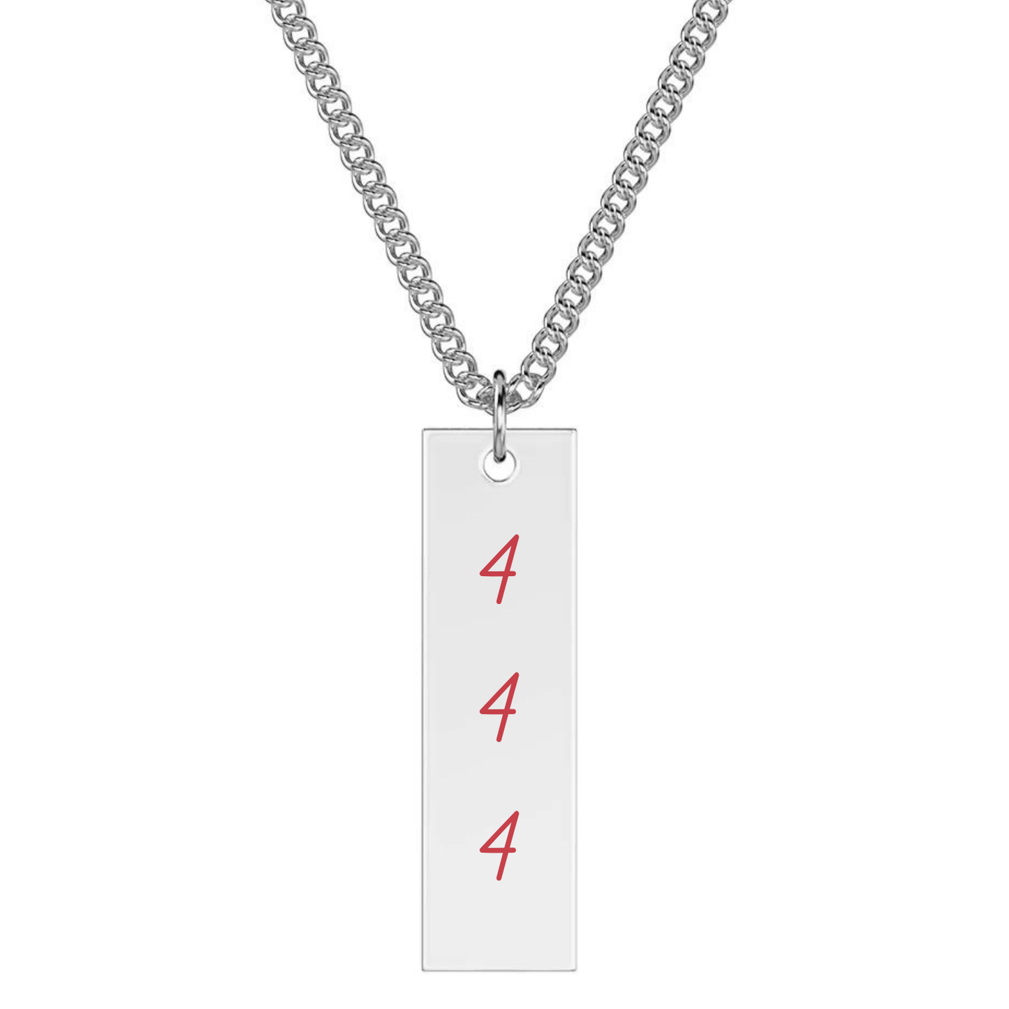 Custom Engraved Vertical Necklace
