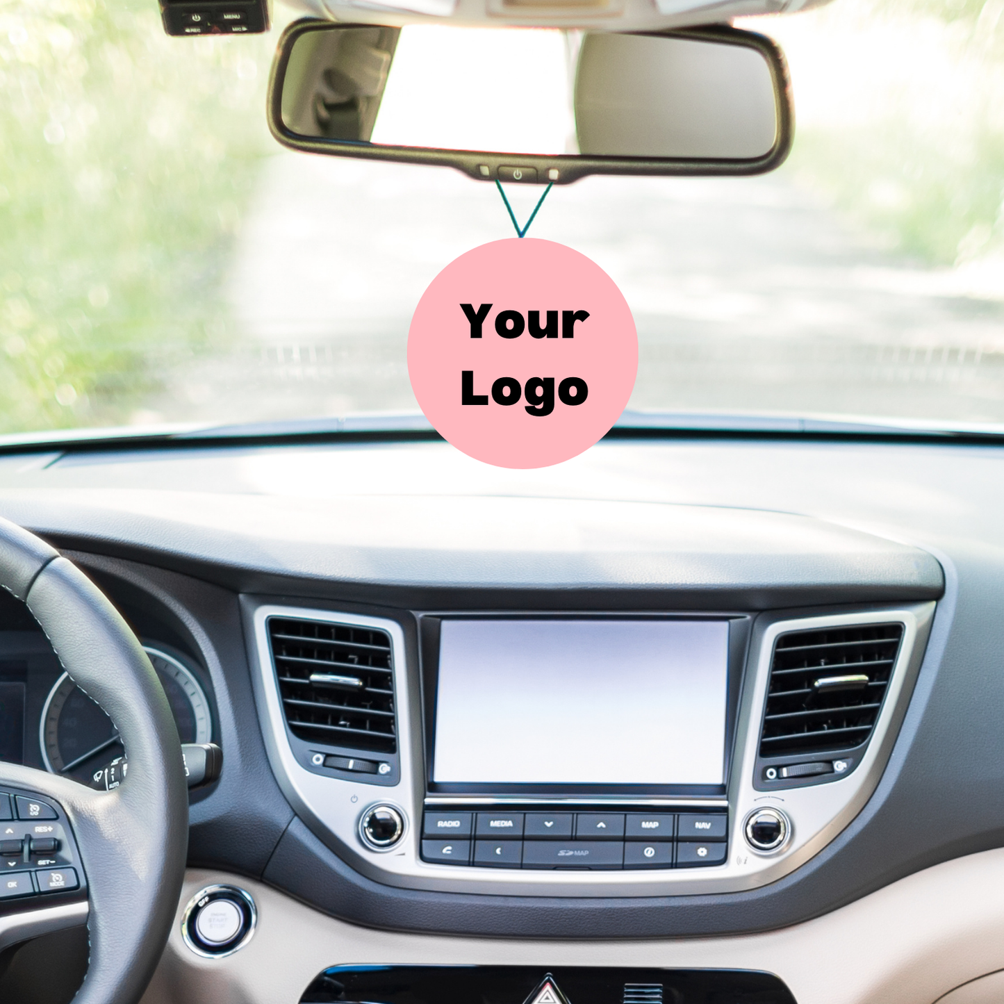 Personalized Double-Sided Car Air Freshener