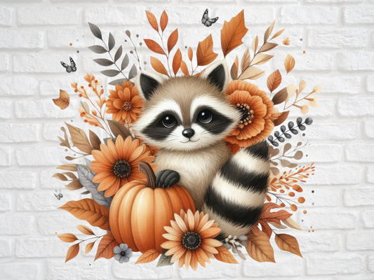 Autumn Racoon 2 Print