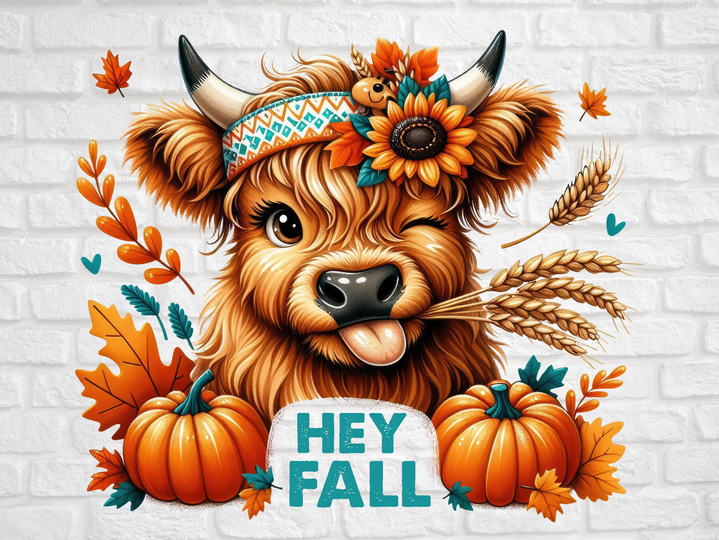 Hippy fall Print