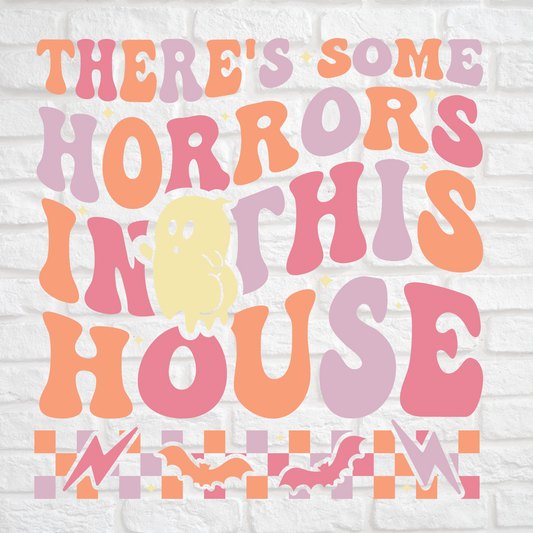 Horrors in the house Violet Print