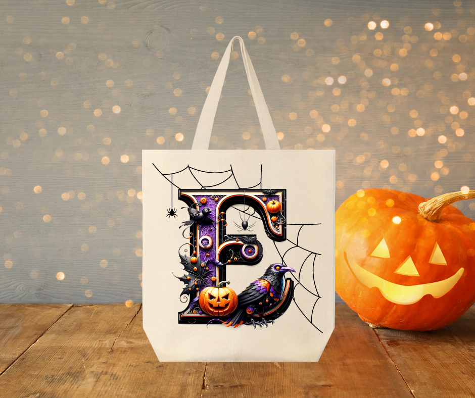 Spooky Bag Purple Custom Halloween Trick or Treat Bag 🎃