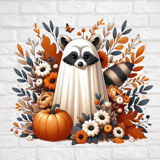 Raccoon ghost Print