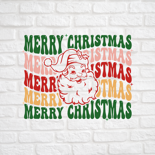 Santa wave Print