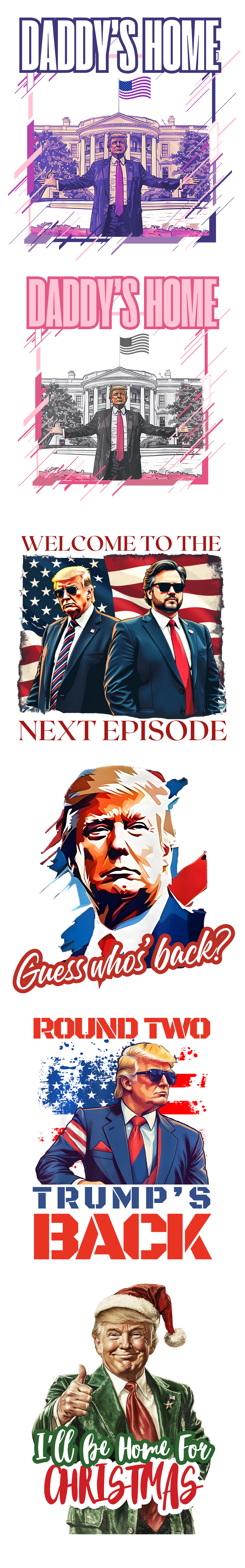 Trump Victory 2024 Gangsheet – All 7 Exclusive Designs