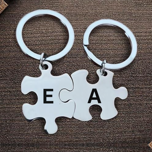 Personalized Puzzle Piece Keychains