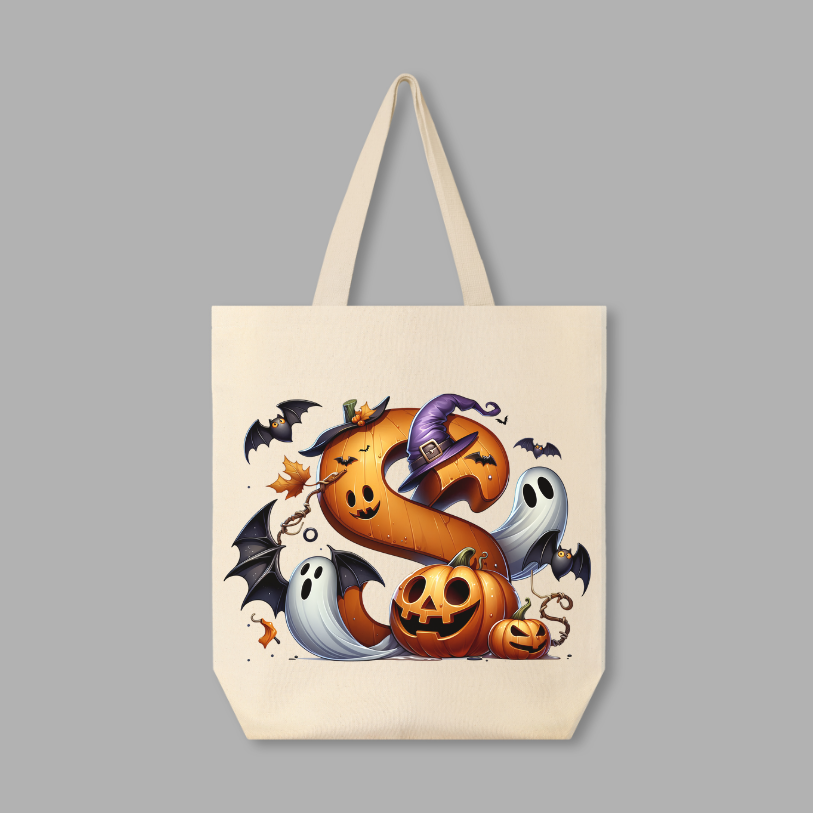 Spooky Pumpkin Custom Halloween Trick or Treat Bag 🎃