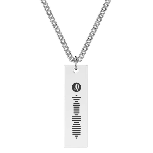 Custom Engraved Vertical Necklace